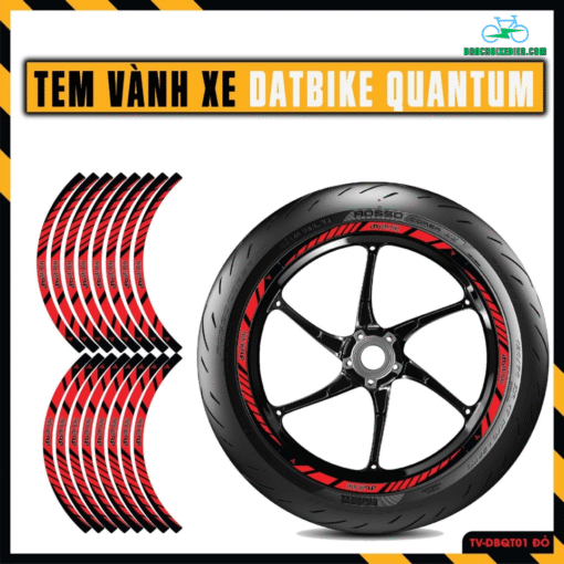Tem Dán Vành Xe QUANTUM Phản Quang | Decal Chống Nước Cắt Sẵn Dễ Dán Siêu Bền - Ảnh 2