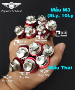 Ốc Salaya Inox 304 6Ly, 8Ly, 10Ly (M3) (THÁI) Tặng Kèm Lông Đền Nhôm Đỏ, Chiều Dài Đầy Đủ Các Size