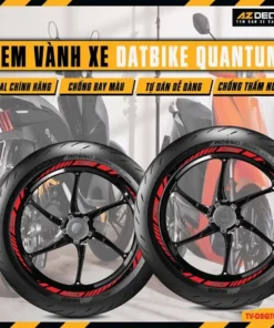 Tem Dán Vành Xe QUANTUM Phản Quang | Decal Chống Nước Cắt Sẵn Dễ Dán Siêu Bền