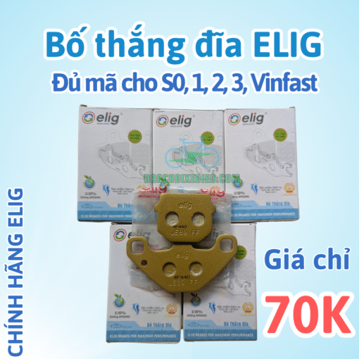 Bố thắng đĩa, má phanh đĩa ELIG Dùng cho DatBike Quantum