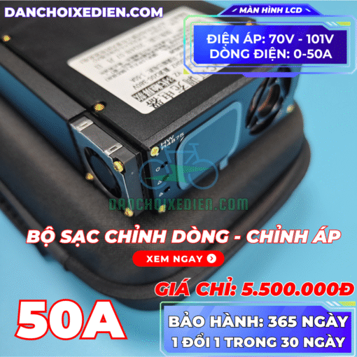 Bộ sạc siêu nhanh thế hệ mới 4000W điều chỉnh dòng 50A và áp 70V -101V