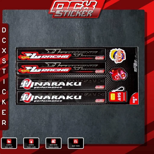 Tem Dán Phuộc, Gắp Xe Máy | Chất Liệu Decal Cao Cấp , Không Thấm Nước , Không Phai Màu - Hình ảnh 3