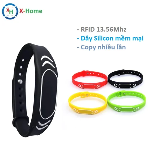 Vòng Đeo Tay RFID Silicon, Thẻ từ RFID 3.56Mhz Loại COPY nhiều lần cho Quantum. - Hình ảnh 2