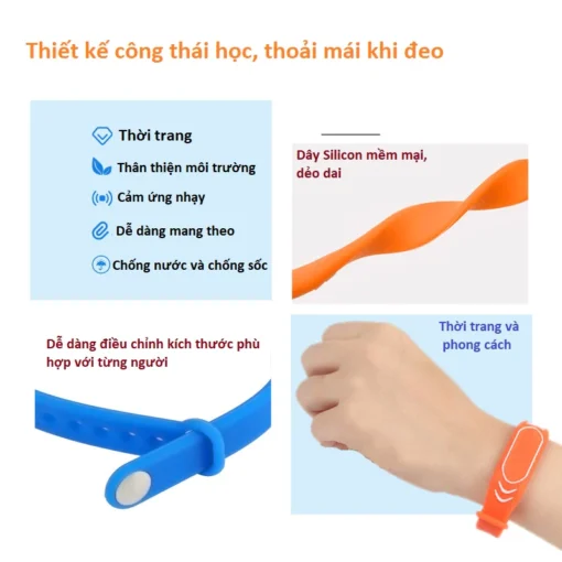Vòng Đeo Tay RFID Silicon, Thẻ từ RFID 3.56Mhz Loại COPY nhiều lần cho Quantum. - Hình ảnh 5