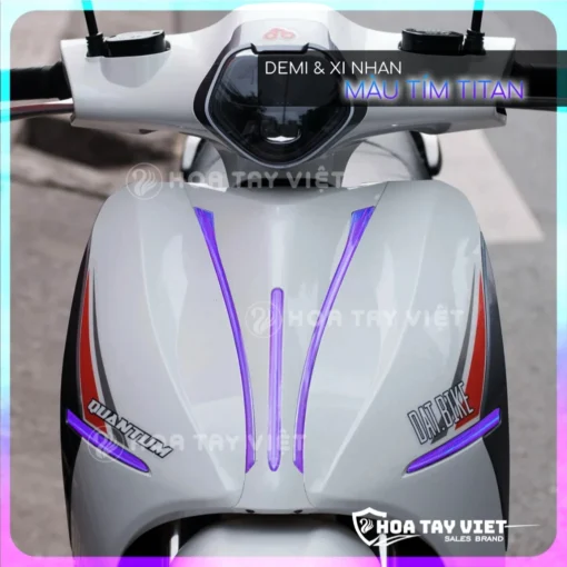 Miếng dán TITAN trang trí DEMI & XI NHAN DATBIKE QUANTUM chống trầy xe máy điện datbike - Hình ảnh 3