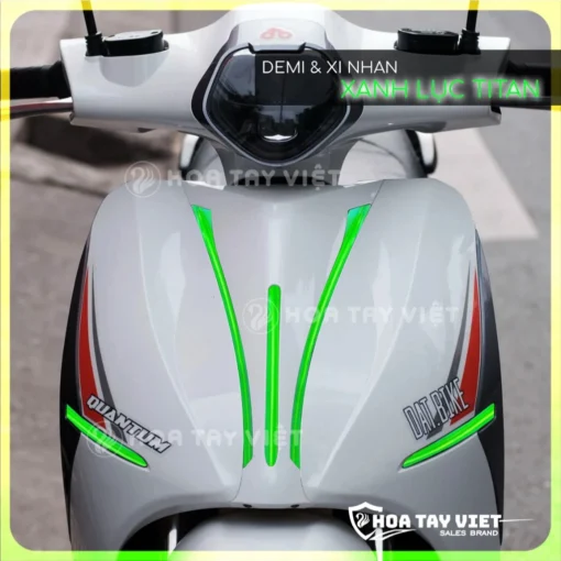Miếng dán TITAN trang trí DEMI & XI NHAN DATBIKE QUANTUM chống trầy xe máy điện datbike - Hình ảnh 5