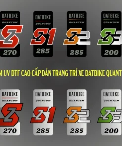 MẪU MỚI TEM XE DATBIKE QUANTUM in bằng công nghệ UV DTF