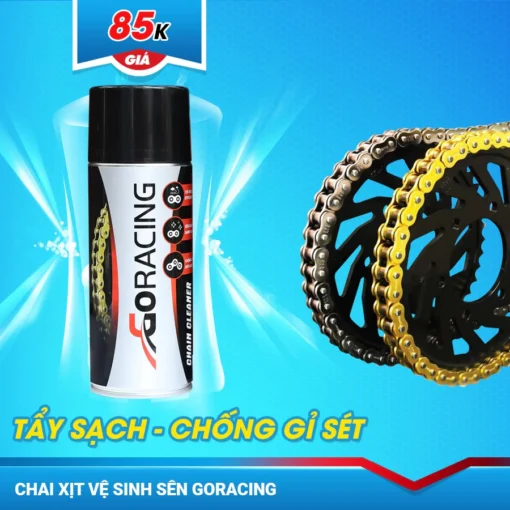 Chai xịt vệ sinh sên GoRacing (400ml) - Hình ảnh 4