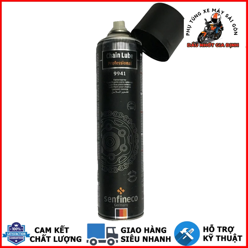 Dưỡng sên Senfineco 9941 Chain Lube Professional 650ML chính hãng