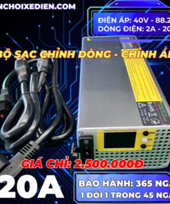 Bộ sạc chỉnh dòng 1800W điều chỉnh dòng 2A-20A và áp 40V-88.2V