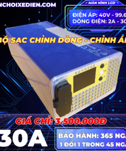 Bộ sạc chỉnh dòng 3000W điều chỉnh dòng 2A-30A và áp 40V-99.6V