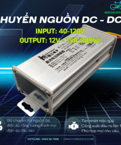 Bộ chuyển nguồn 40 - 120V ra 12V 15A công suất 180W