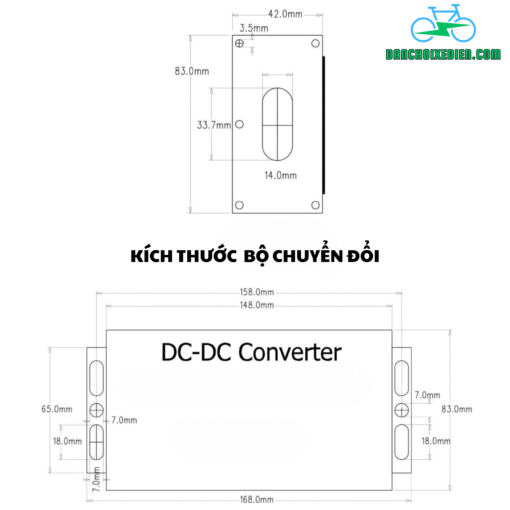 Bộ chuyển nguồn 48 - 100V ra 12V 25A công suất 300W - Ảnh 2