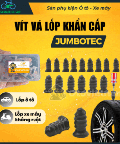 Vít Vá Lốp Khẩn Cấp Jumbotec: Vít Lõi Thép Bọc Cao Su - Vá Nhanh Ô Tô, Xe Máy - Không Cần Tháo Lốp