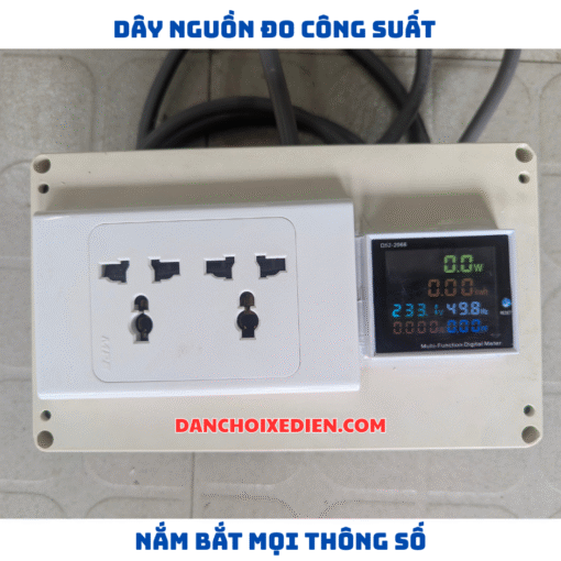 Thiết Bị Đo Công Suất & Dây Nguồn Cho Sạc Xe Điện – Hiển Thị Đa Thông Số