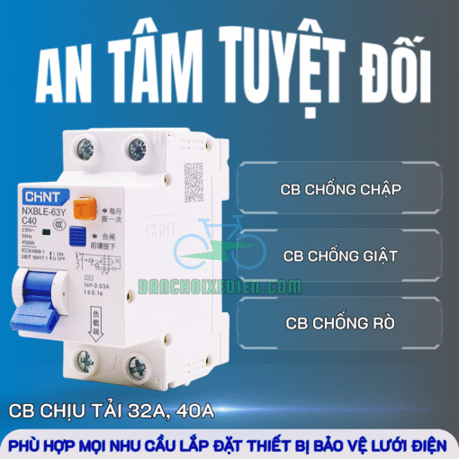 CB Chống Giật – Chống Chập – Chống Rò CHINT NXBLE-63Y