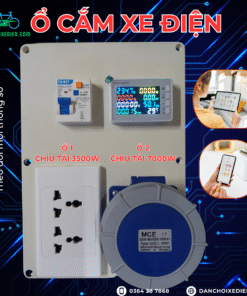 Ổ cắm sạc xe máy điện tại nhà option 2– chống giật, chống chập, điều khiển từ xa.