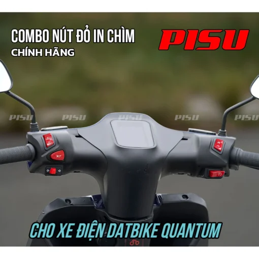 Combo Nút Nhấn Đỏ In Chìm PISU Chính Hãng cho Quantum