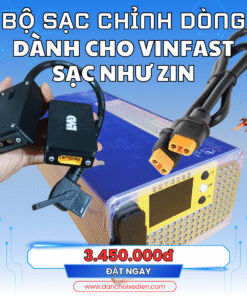 Bộ sạc chỉnh dòng 1800W 20A cho xe điện VINFAST sạc như Zin