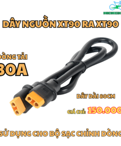 Dây nguồn XT90 ra XT90 – Dòng tải 30A