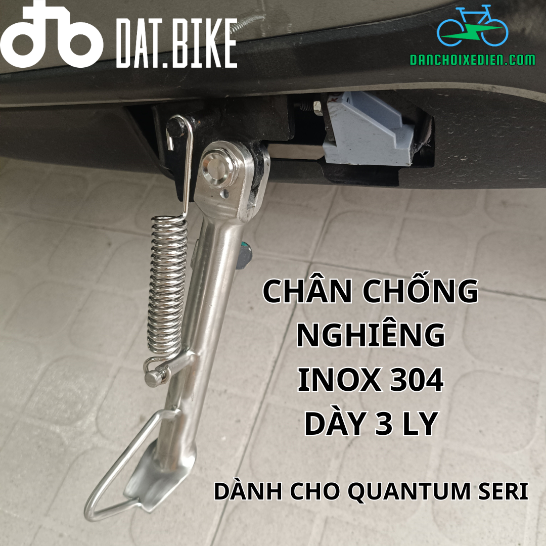 Chân Chống Nghiêng Inox Cho Dat.Bike Quantum Seri S | Dựng Xe Vững Hơn - Đẹp Hơn