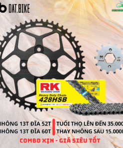 Combo Nhông Sên Đĩa Quantum (S0, S1, S2, S3) | Đĩa Nhôm CNC - Sên 428HSB Siêu Bền