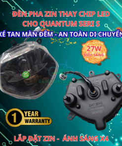 Đèn Pha Zin Thay Chip LED 27W Cho Quantum (S0-S3) | Sáng Gấp 4 Lần