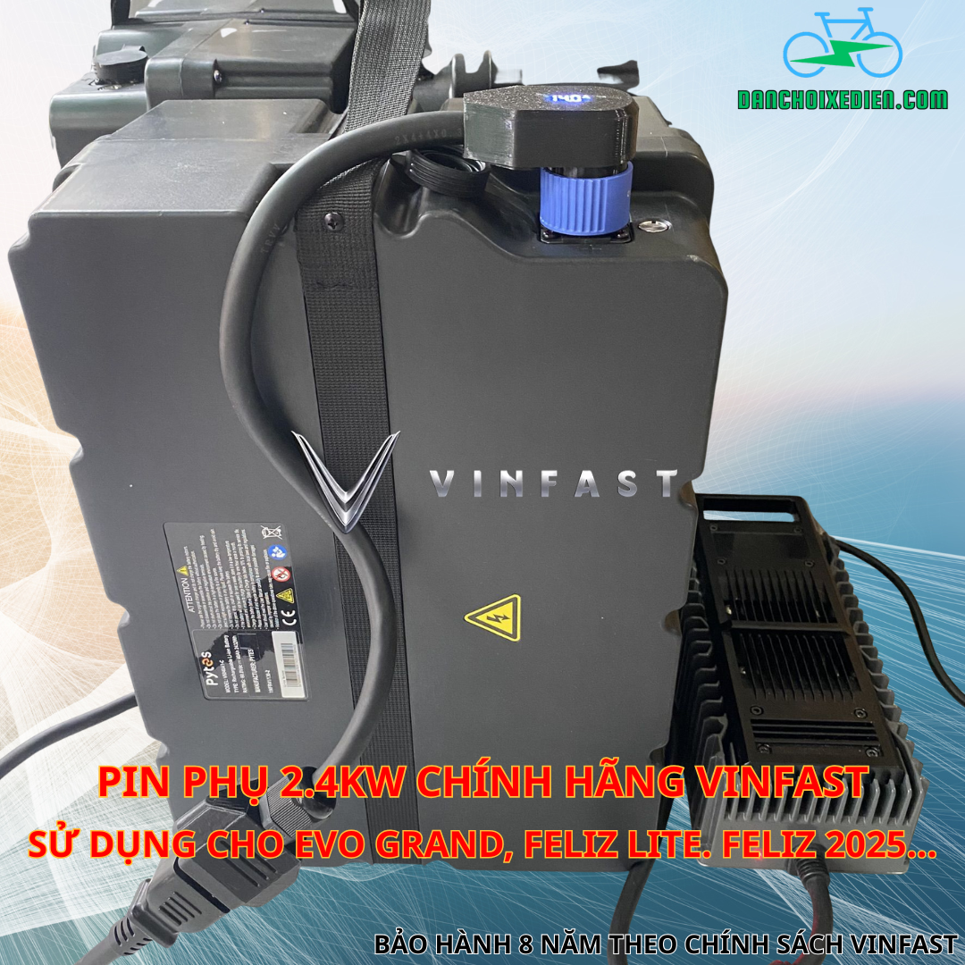Pin Phụ 2.4kw Chính Hãng VINFAST – Giải pháp tăng tầm hoạt động xe điện. - Ảnh 2