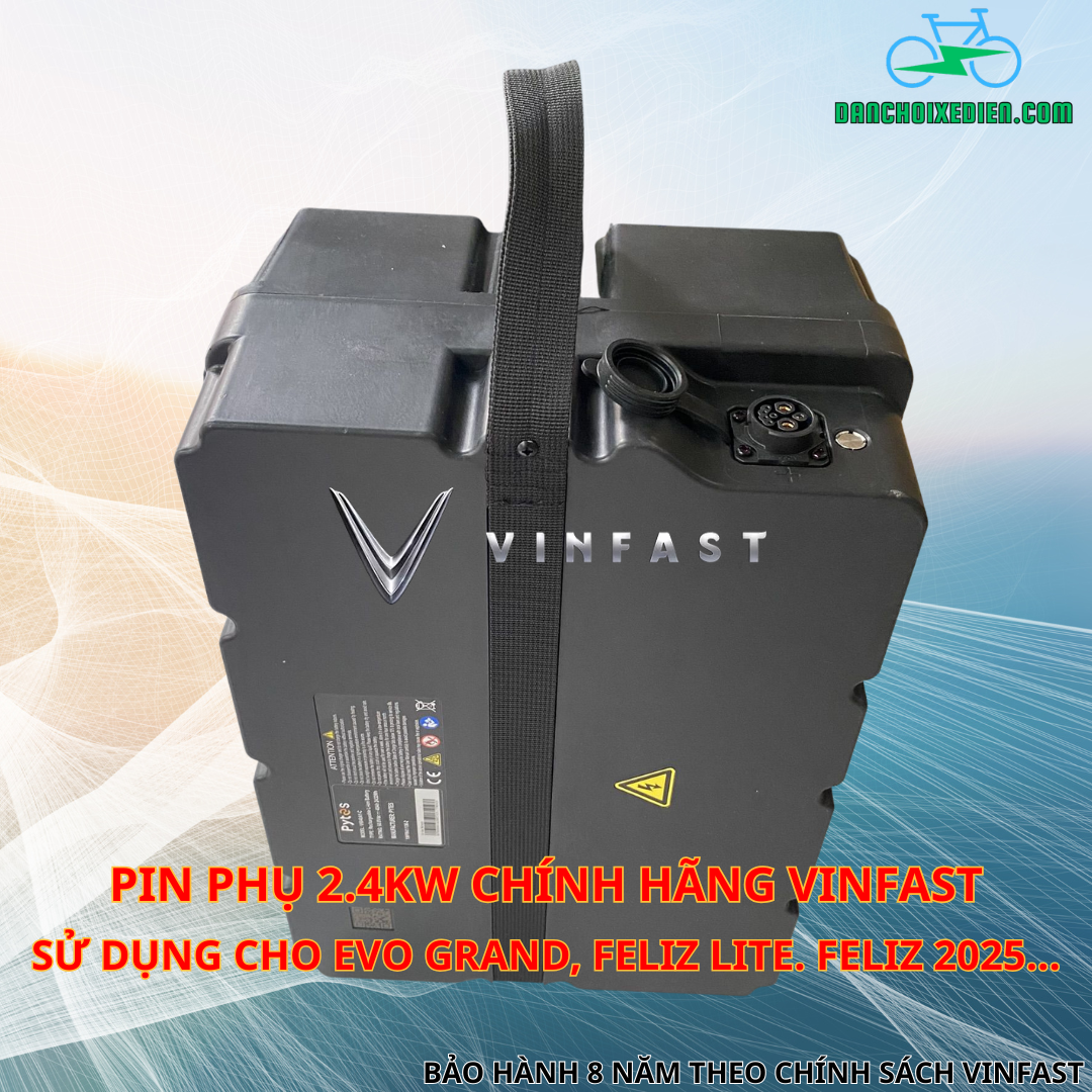 Pin Phụ 2.4kw Chính Hãng VINFAST – Giải pháp tăng tầm hoạt động xe điện.