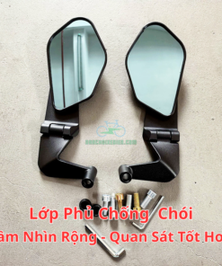 Gương Chiếu Hậu Xe Máy Điện Mẫu Mới – Tầm Nhìn Rộng, Chống Chói Cao Cấp, Thiết Kế Thể Thao Hiện Đại