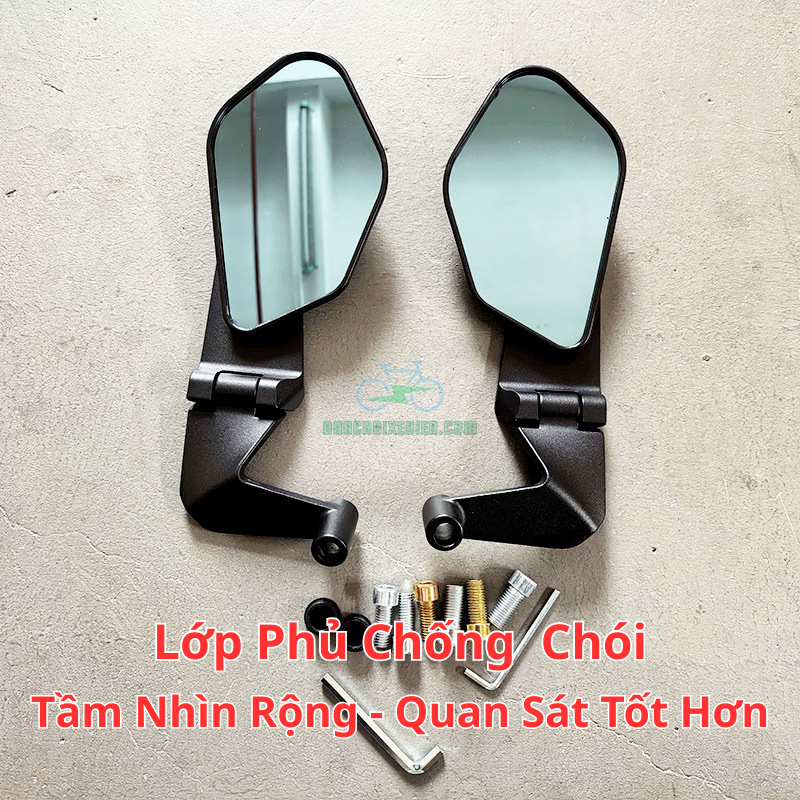 Gương Chiếu Hậu Xe Máy Điện Mẫu Mới – Tầm Nhìn Rộng, Chống Chói Cao Cấp, Thiết Kế Thể Thao Hiện Đại