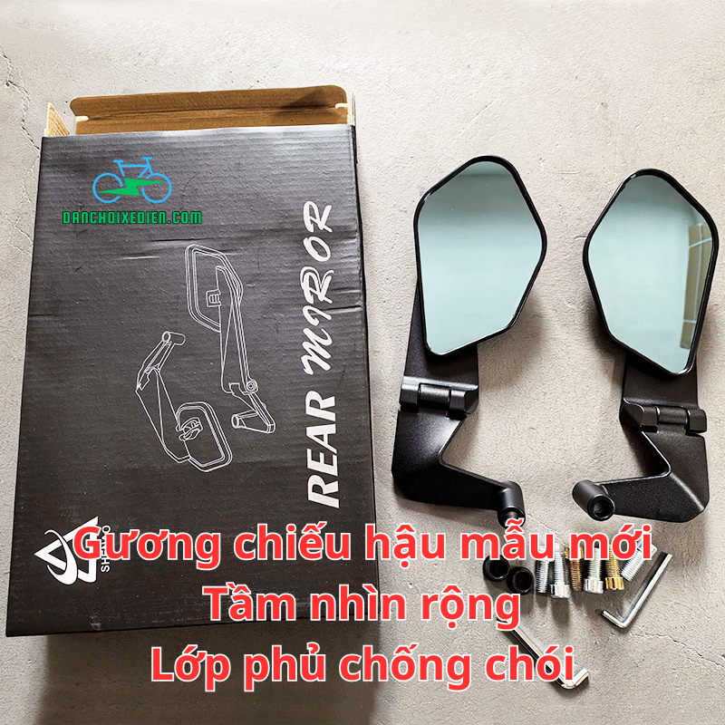 Gương Chiếu Hậu Xe Máy Điện Mẫu Mới – Tầm Nhìn Rộng, Chống Chói Cao Cấp, Thiết Kế Thể Thao Hiện Đại - Ảnh 2